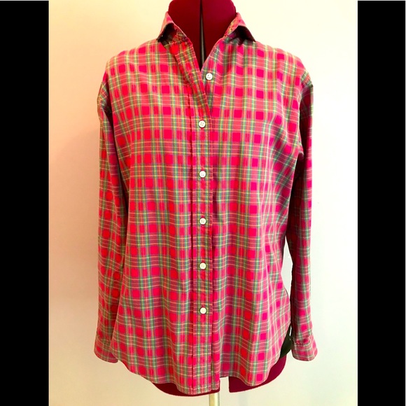 Lands End Plaid Shirt - Picture 2 of 8